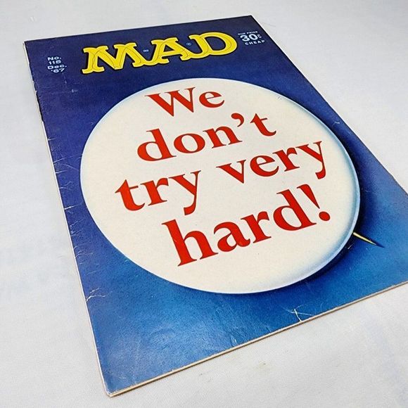 Mad Magazine #115 December 1967 We Dont Try Hard Star Trek Norman Mingo Detached - Picture 3 of 9